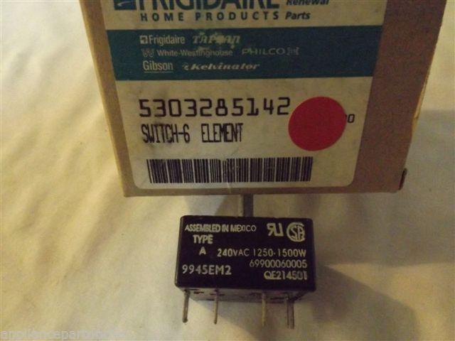 KENMORE TAPPAN STOVE 5303285142 SWITCH-SURFACE UNIT NEW IN BOX KENMORE TAPPAN STOVE 5303285142 SWITCH-SURFACE UNIT NEW IN BOX